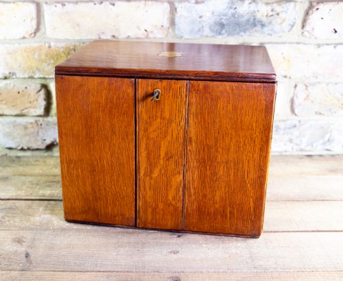 Oak Cigar Cabinet 1880-90