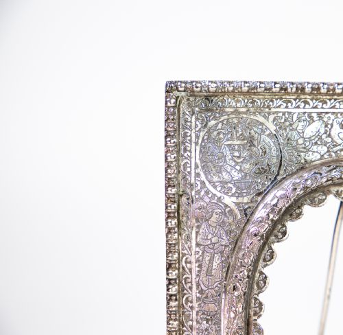 fig 1. A pair of Persian Silver Qajar Photo Frames Isfahan 1910
