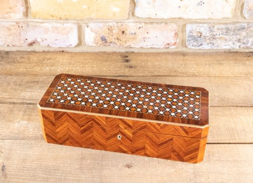 Stunning Kingwood Glove Box 1880