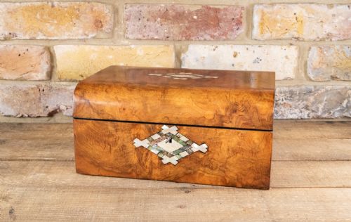 Burr Walnut Table Box 1870