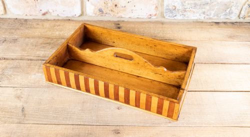 Boxwood & Rosewood Cutlery Tray 1890