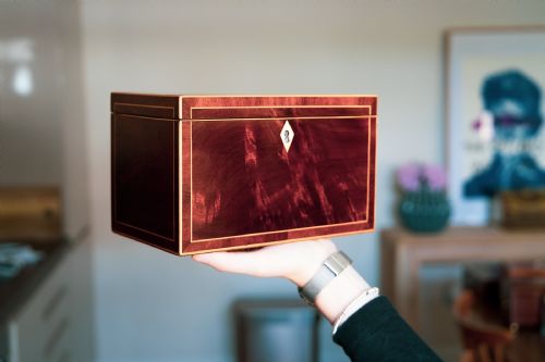 fig 1. Georgian Mahogany Watch Box 1800