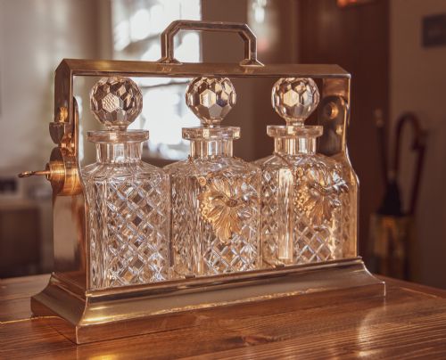 Beautiful Silver Plate Tantalus 1920'S
