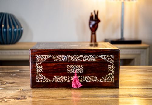Mop Rosewood and Sewing/jewellery Box 1840