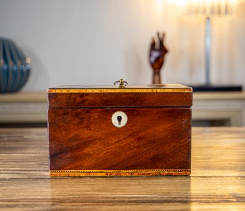 Georgian Mahogany Tea Caddy 1820