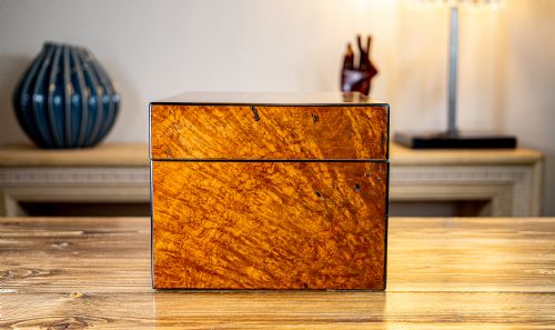 fig 1. Burr Walnut Vanity By Pearce London 1850