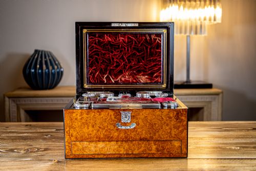 Burr Walnut Vanity by Pearce London 1850