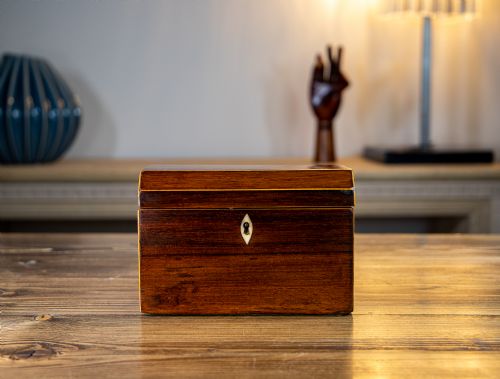 Rosewood Tea Caddy 1840