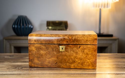 Burr Walnut Ladies/jewellery Box 1870