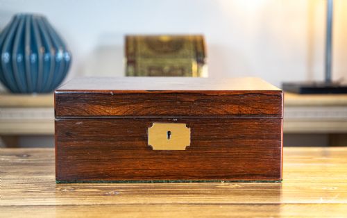 Solid Rosewood Writing Slope 1830