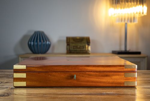 Large Mahogany Desk Box 1890