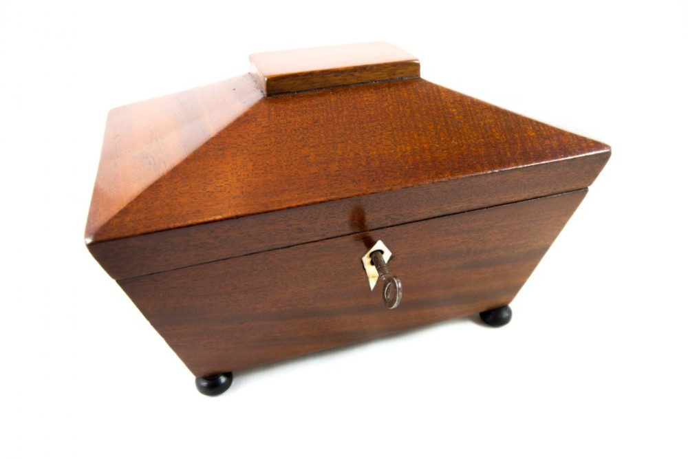 Mahogany Tea Caddy c.1840
