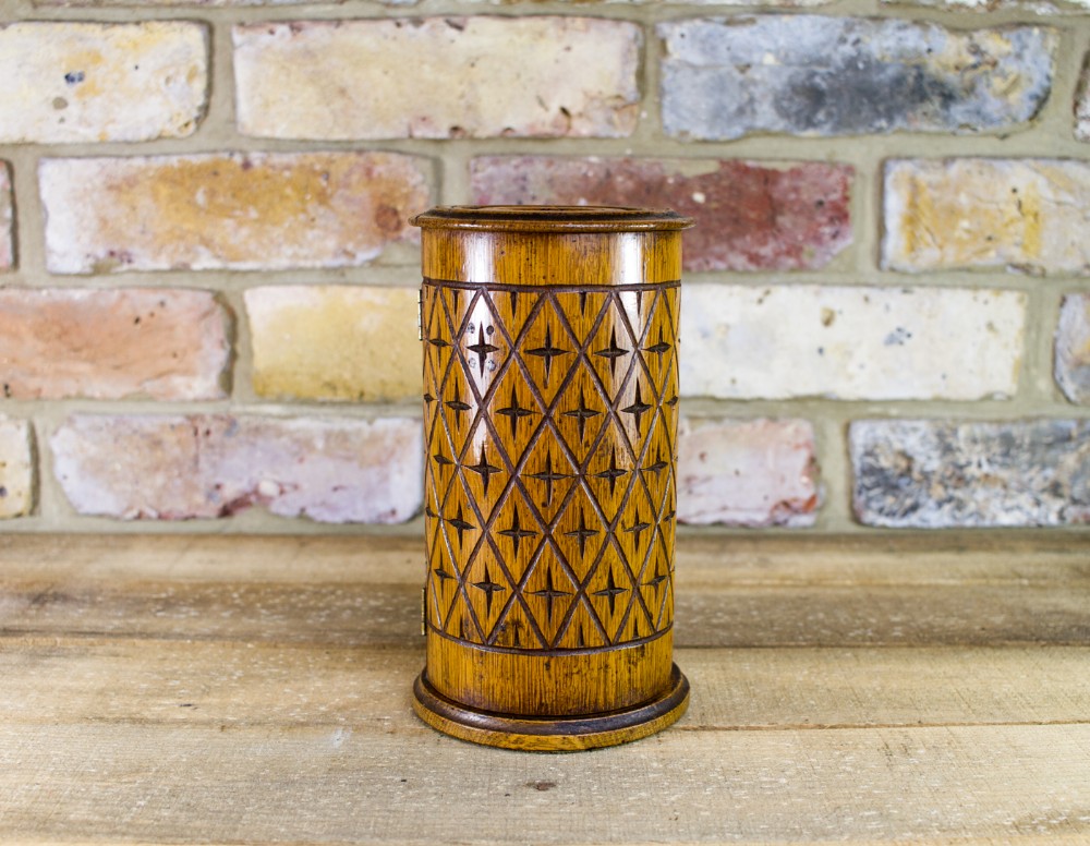 Oak Carved Display Box c.1900
