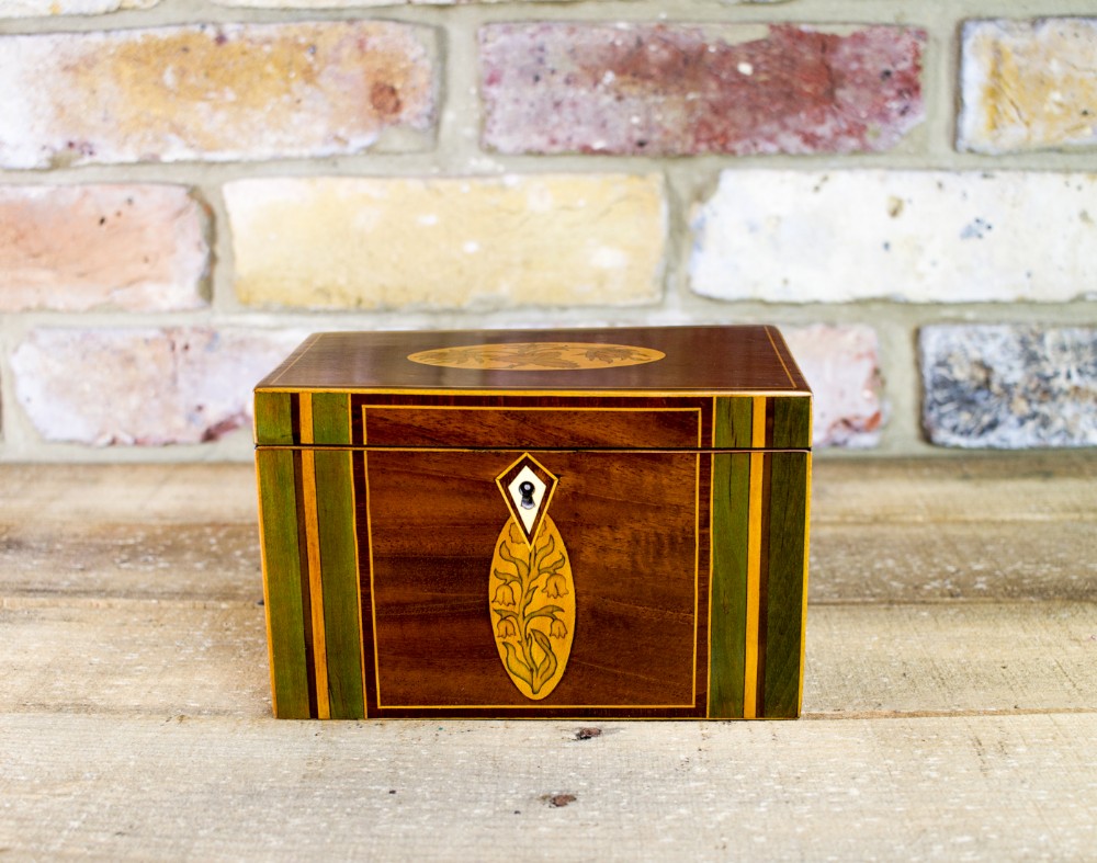 Collectors Twin lid Georgian Tea Caddy
