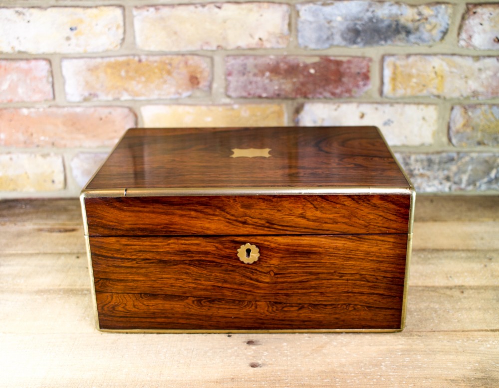 Fully Fitted Rosewood Vanity Box c.1820
