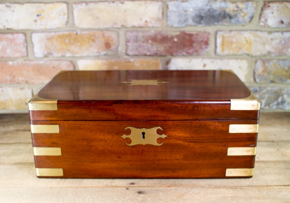 Solid Mahogany Georgian Writing Slope c.1800