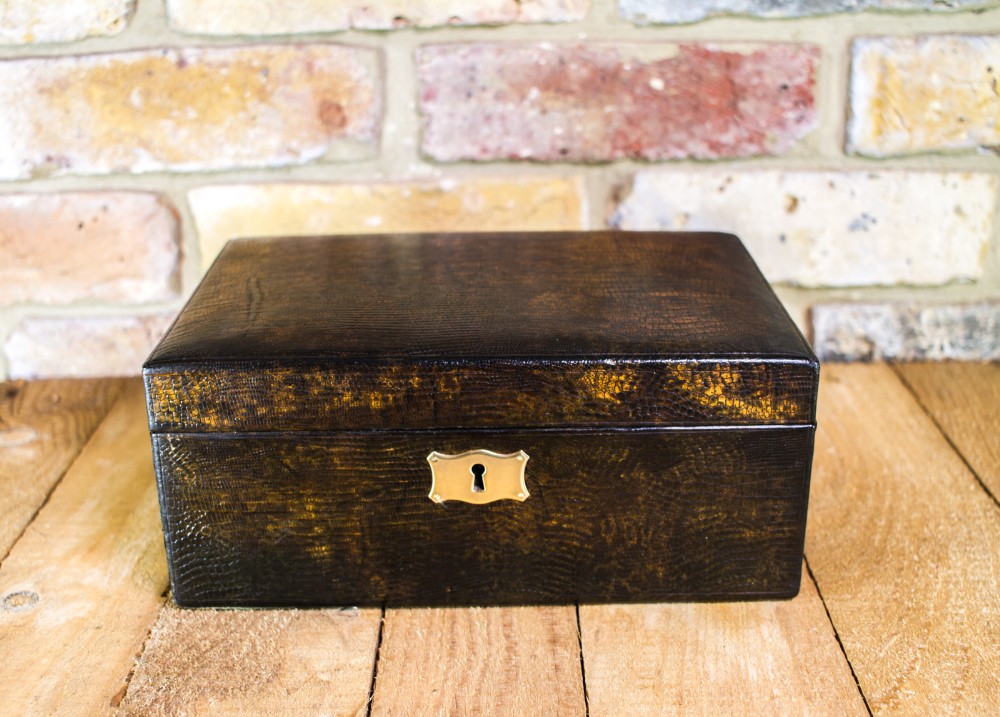 Snake Skin Jewellery Box c.1920
