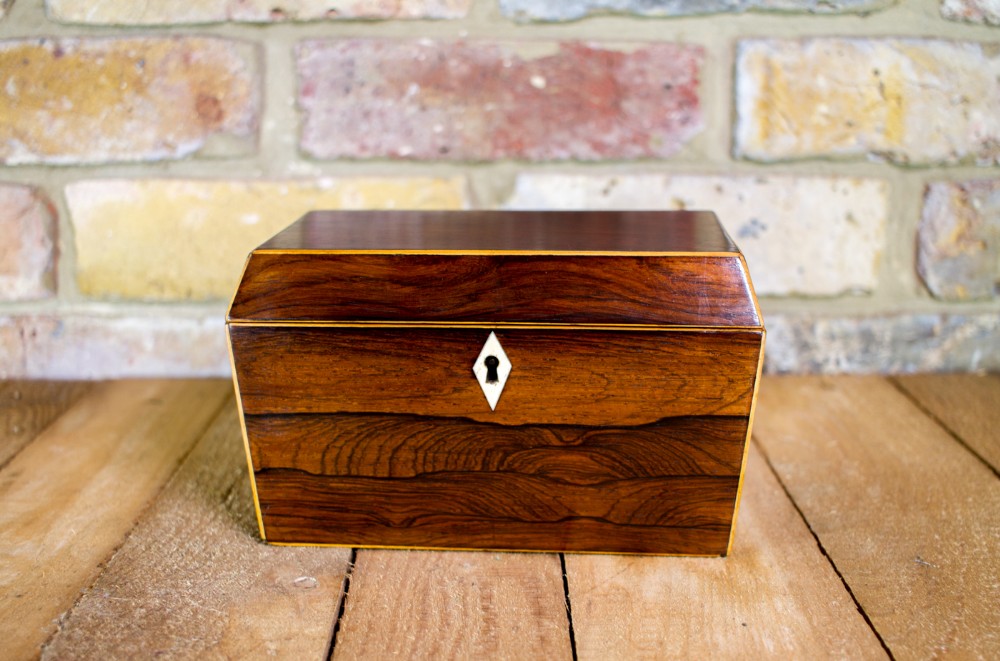 Rosewood William IV Tea caddy