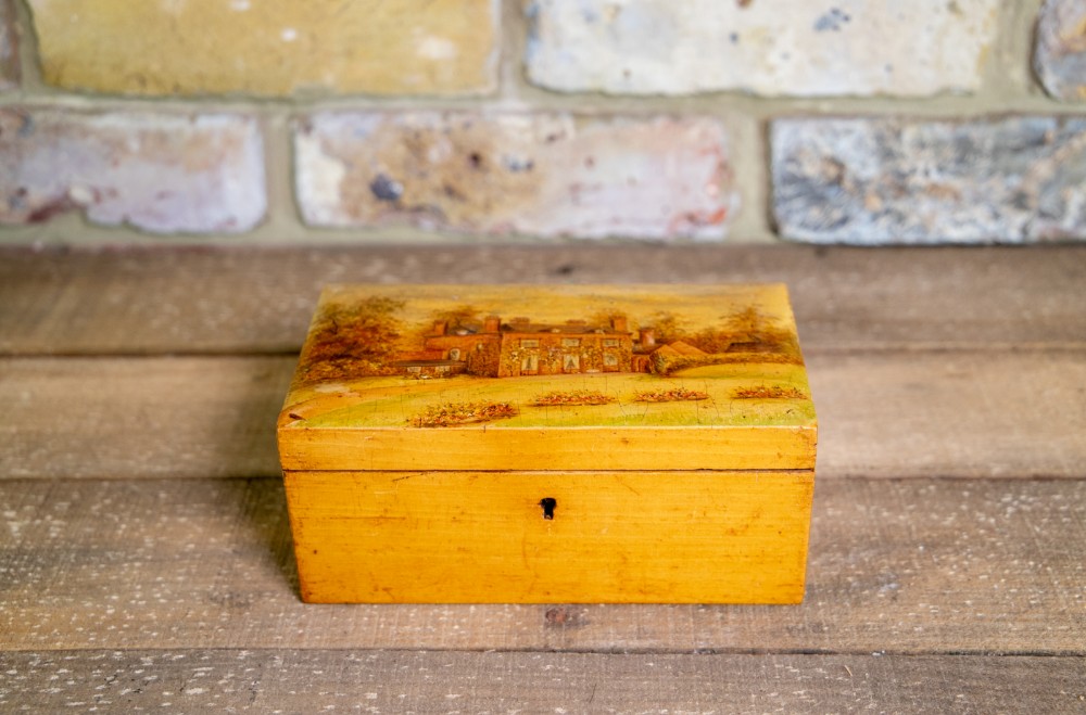 Hand Painted Table Box c.1890