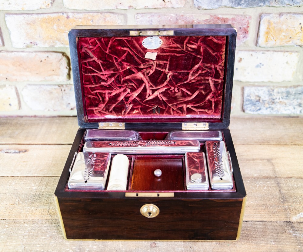 Rosewood Vanity Campaign Box c.1820
