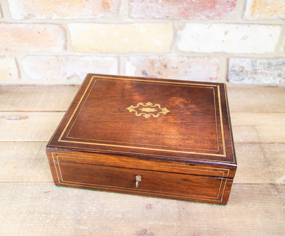 French Rosewood Table Box c.1870