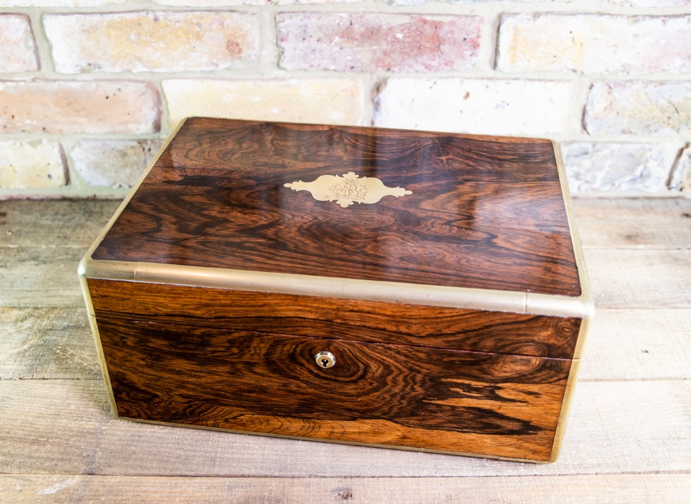 Large Rosewood Vanity Box c.1820