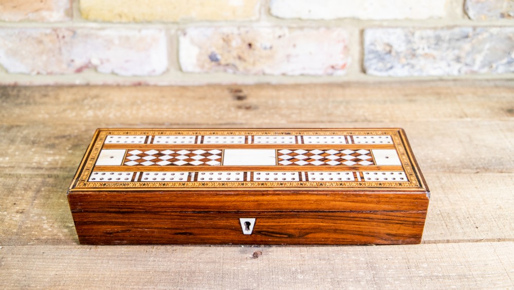Victorian Cribb/Games Box c.1850