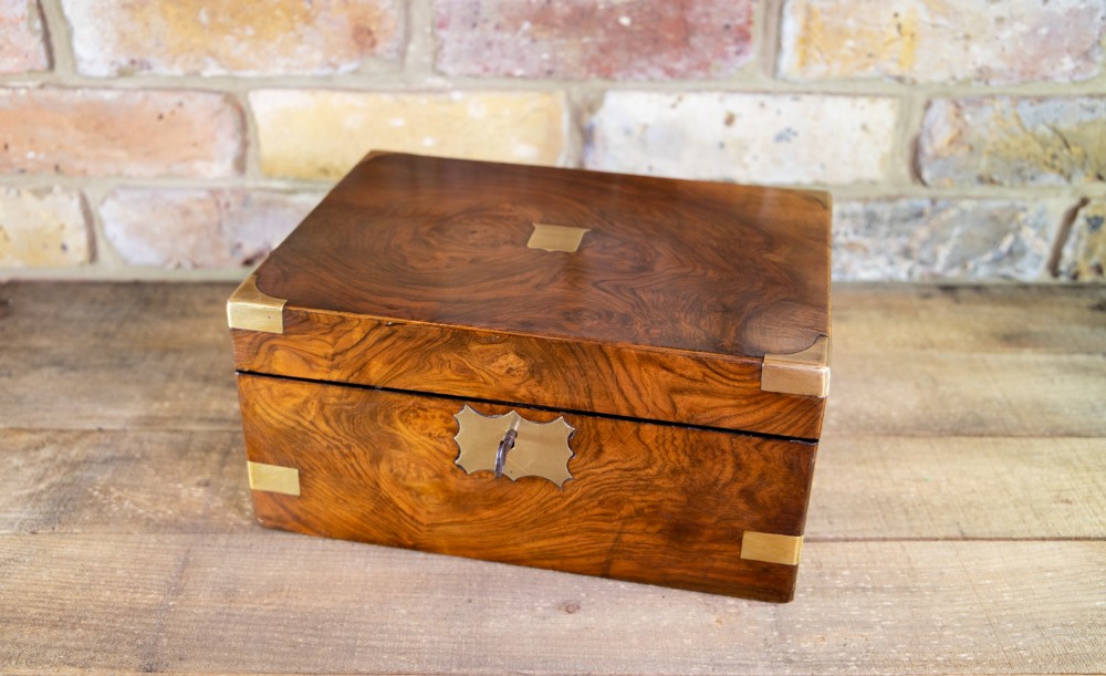 Figured Walnut Writing Slope 1880