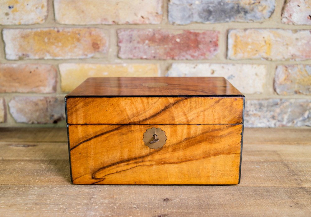 Figured Walnut Jewellery Box 1880