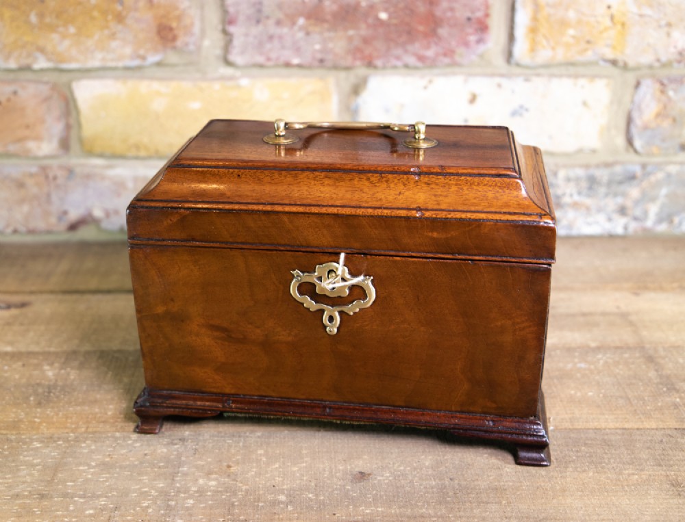 Chippendale Mahogany Tea Caddy 1800