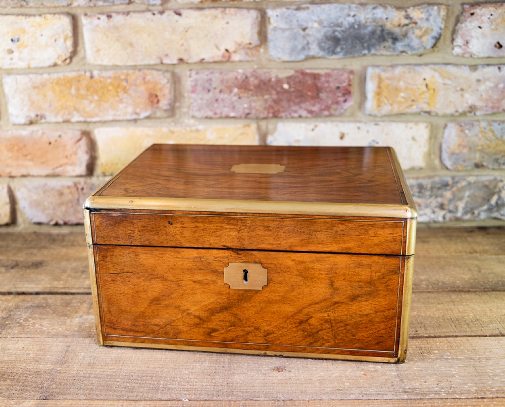 Figured Walnut Writing Slope 1880