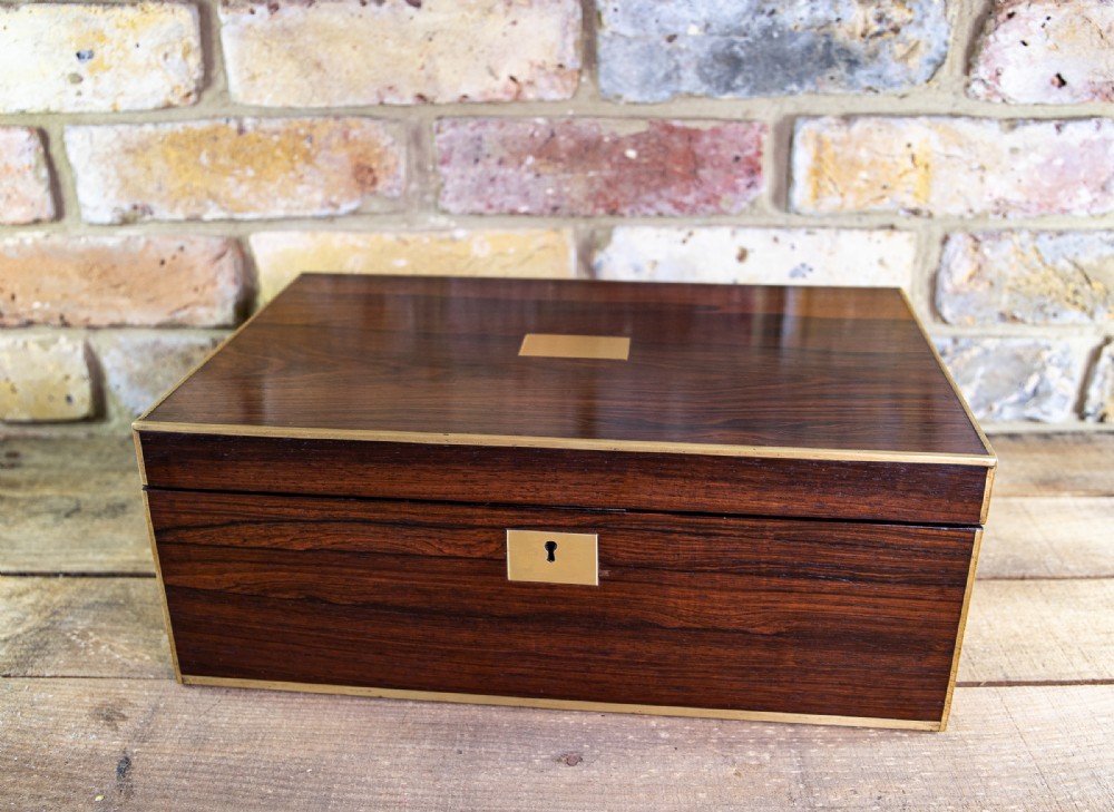 Rosewood Campaign Writing Slope c.1800