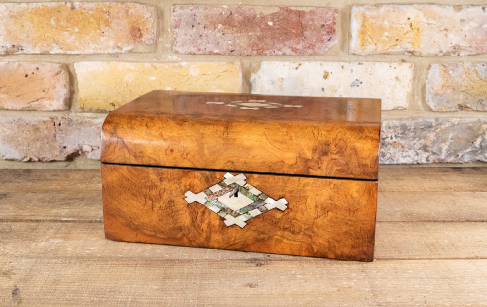 Burr Walnut Table Box 1870