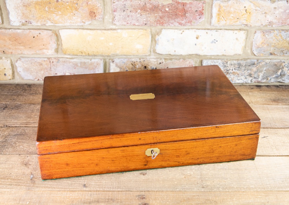 Large Flamed Mahogany Collectors Box 1880