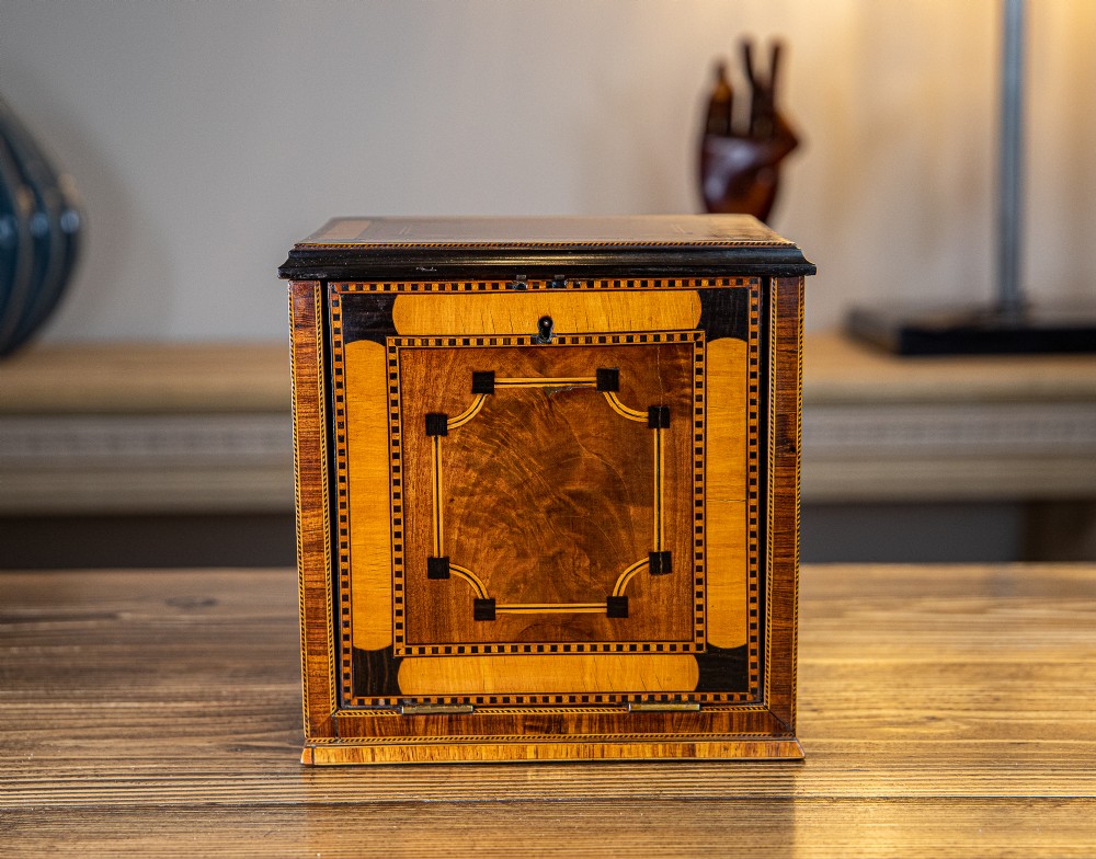 Stunning Inlaid Jewellery Cabinet 1850