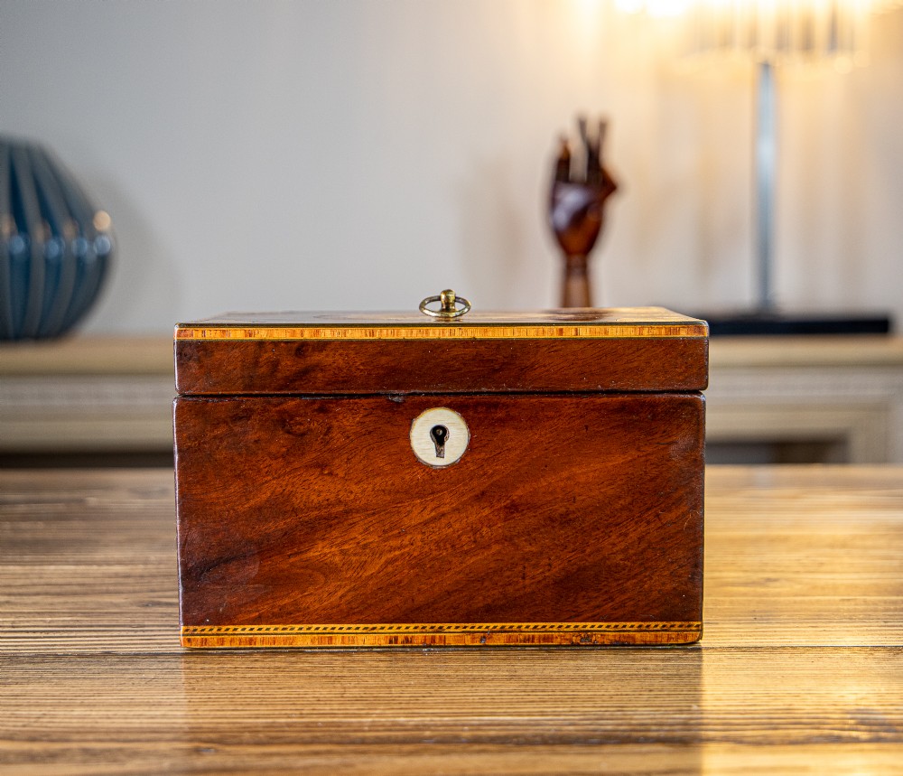 Georgian Mahogany Tea Caddy 1820