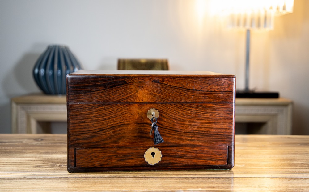 Victorian Rosewood Table Box 1840