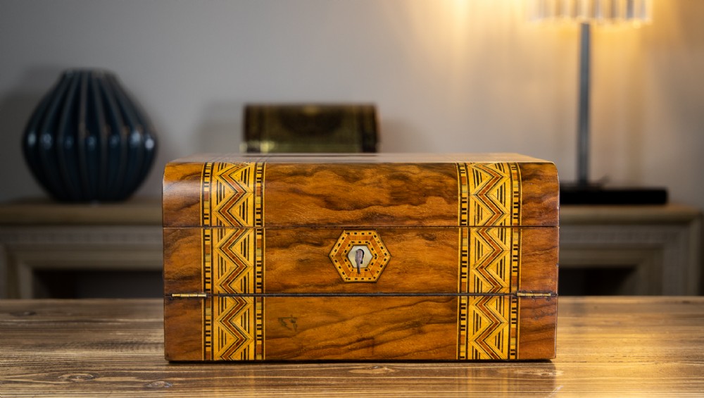 Dual Purpose Tunbridge Ware Box 1890