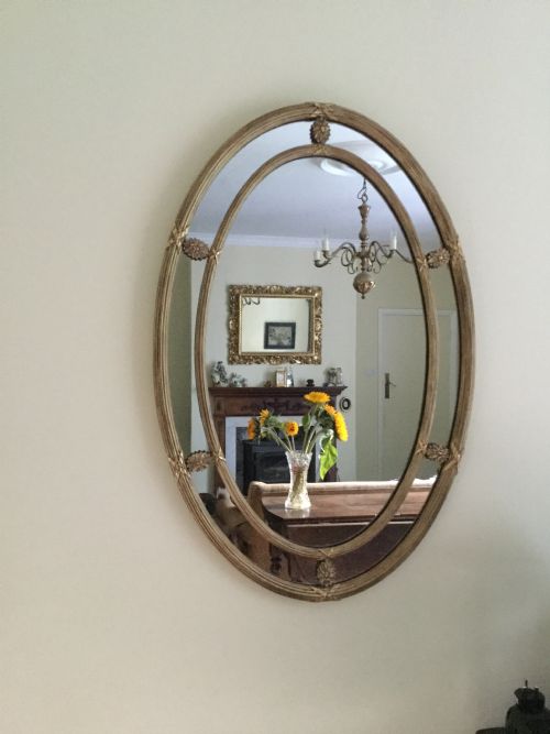 Oval Gilt Mirror