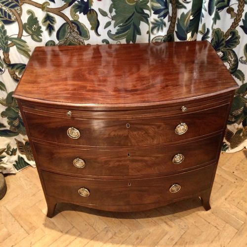 Mahogany Bowfront Chest of Drawers