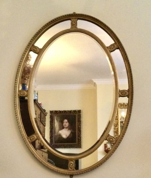 Oval Gilt Mirror