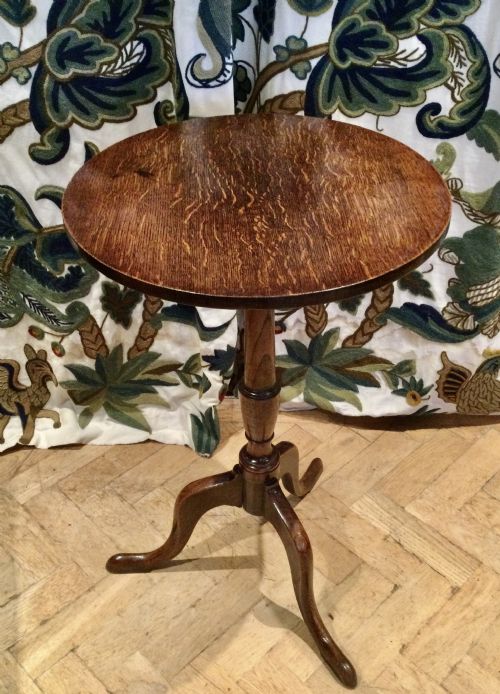 Oak Tripod Table