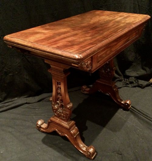 MAHOGANY CARD TABLE - ADDITIONAL PHOTO 1