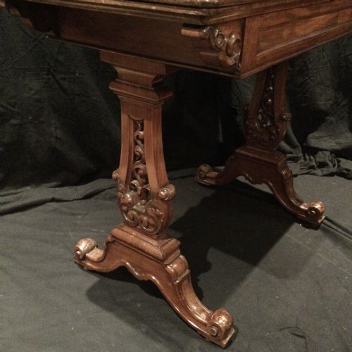 MAHOGANY CARD TABLE - ADDITIONAL PHOTO 5