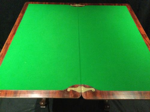 MAHOGANY CARD TABLE - ADDITIONAL PHOTO 7