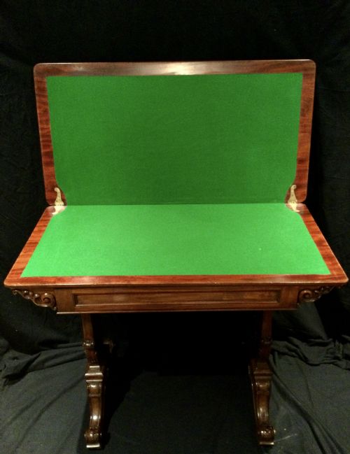 MAHOGANY CARD TABLE - ADDITIONAL PHOTO 10