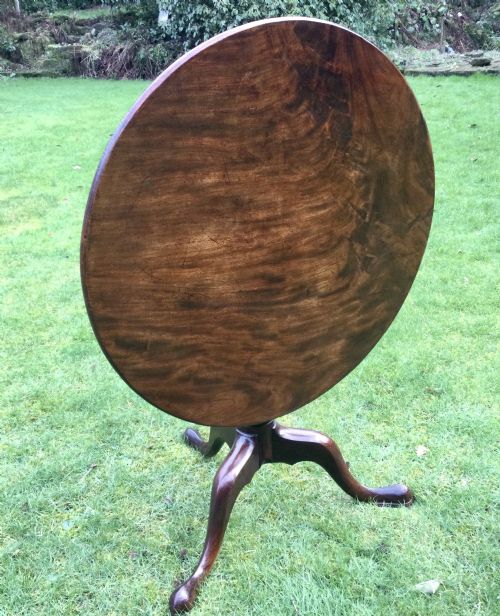 MAHOGANY TRIPOD TABLE - ADDITIONAL PHOTO 1