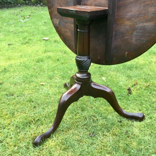 MAHOGANY TRIPOD TABLE - ADDITIONAL PHOTO 2