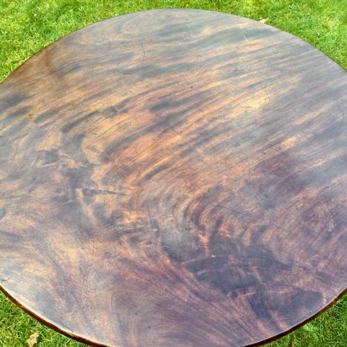 MAHOGANY TRIPOD TABLE - ADDITIONAL PHOTO 3