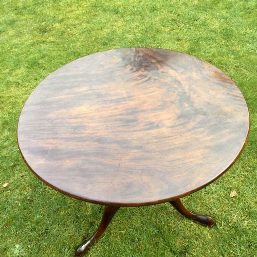 MAHOGANY TRIPOD TABLE - ADDITIONAL PHOTO 4